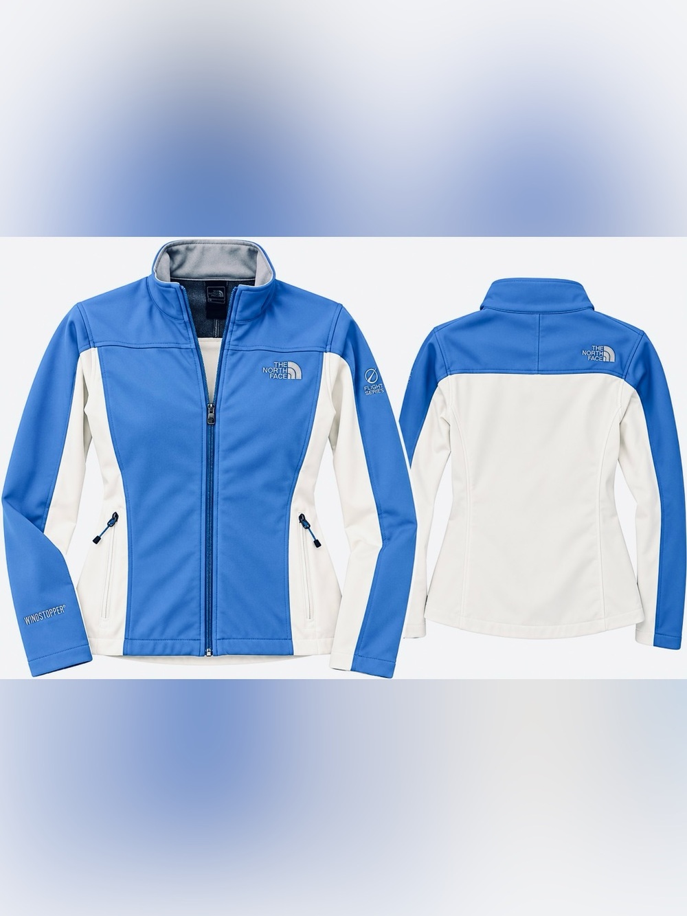 The North Face Blue and White Women's Flight Series Wind-stopper